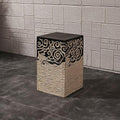 ARCVOX Xiangyun Pedestal Column Plant Stand, Yard Porch Columns & Pillars, Asian House Decor Antique Stone Finish, Traditional Pillar Statue Sculpture (Size : Size S) by Unknown