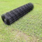 Black PVC Coated Welded Wire Fence 56" x 50' Roll, 2"x4" Mesh, 14 Gauge - Image 5