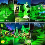 T-SUNUS Green Solar Landscape Spotlights 2 Pack IP65 Waterproof Garden Tree - Image 6