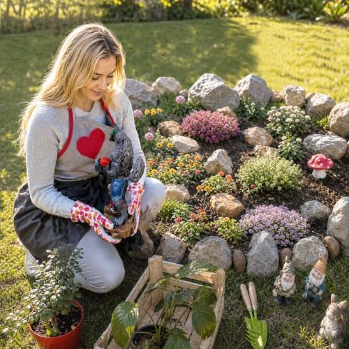 Garden Gnomes Outdoor, Gnome Garden Decor, Funny Werewolf Garden Statue 12.6", Waterproof Resin, Weather-Resistant Lawn Ornament for Patio & Yard, Gift for Garden Lovers - Image 3