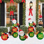 3 Pack Christmas Garden Stakes 31in Colorful Balls Metal Holiday Decor - Image 6