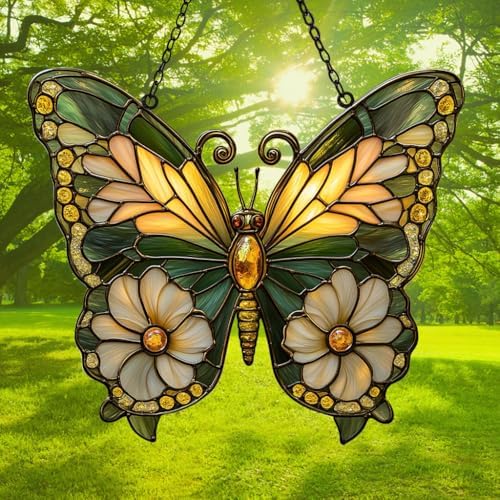 Daisy Monarch Acrylic Suncatcher - Image 3