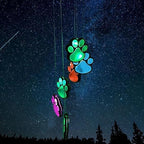 Hummingbird Solar Wind Chimes for Outside - Color Changing LED Outdoor Solar Lights Waterproof Windchimes, Home Garden Patio Yard Porch Decoration (Claw) - Image 2