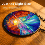 Stained Glass Window Hanging，Aurora Canyon Sunset 11.8in Sun Catchers Indoor Window, Home Decor Inside and Outside the Cottage, Gifts for Women - Image 6