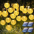btfarm 4 Pack Solar String Lights Outdoor, Total 196FT 200LED Crystal Globe by btfarmdecorativelighting