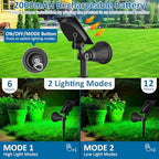 T-SUNUS Green Solar Landscape Spotlights 2 Pack IP65 Waterproof Garden Tree - Image 5