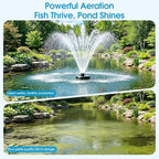Pond Fountain Aerator, 750W 1HP 30000 Gallon Floating Fountain with Timer - Image 2