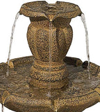 Tuscan Garden 41 1/2" Dark Stone Finish Traditional Tiered Outdoor Fountain - Image 3