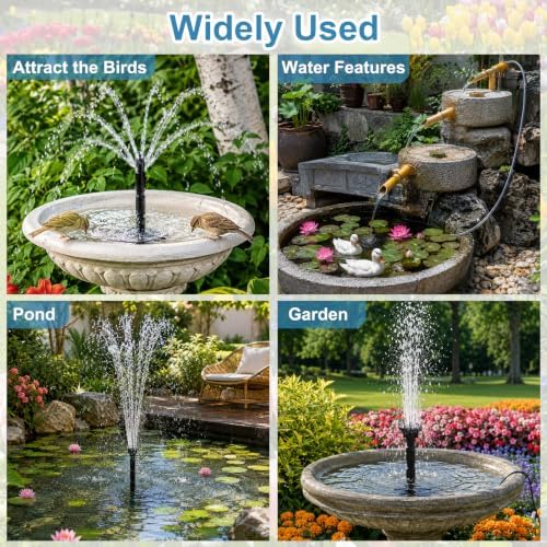 7.5W Solar Fountain Pump with 6 Adjustable Spray Modes - Image 7