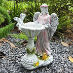Solar Garden Statue Outdoor Angel Garden Figurine with Color Changing Light - Image 6
