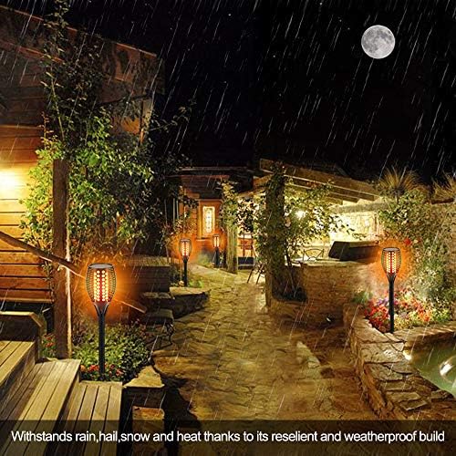 Aityvert Flickering Flame Solar Torch Lights Outdoor, 43" Tall, 2 Pack - Image 6
