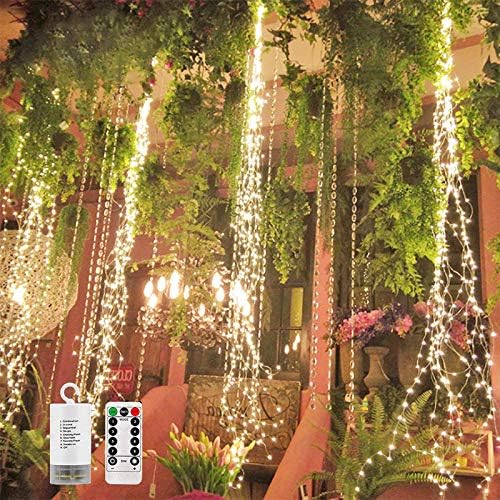 SHUKAN 2 Pack 220 LED Firefly Bunch Lights Remote Control Timer and Hooks by SHUKAN