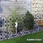 10 Pack Decorative Garden Fence Panels No Dig Fencing, Total 38in (H) x 10ft (L) Coated Metal RustProof Landscape Wire Border Folding Patio Fences Flower Bed Fencing Animal Barrier for Dog - Image 5