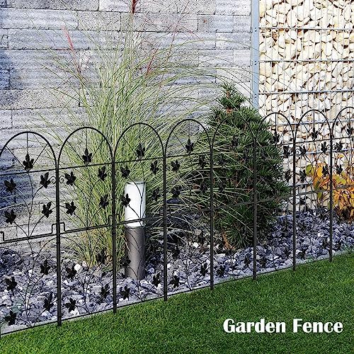 10 Pack Decorative Garden Fence Panels No Dig Fencing, Total 38in (H) x 10ft (L) Coated Metal RustProof Landscape Wire Border Folding Patio Fences Flower Bed Fencing Animal Barrier for Dog - Image 5