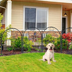 Decorative Garden Fence 17in(H) x 10ft(L), Rustproof Metal Animal Barrier - Image 6
