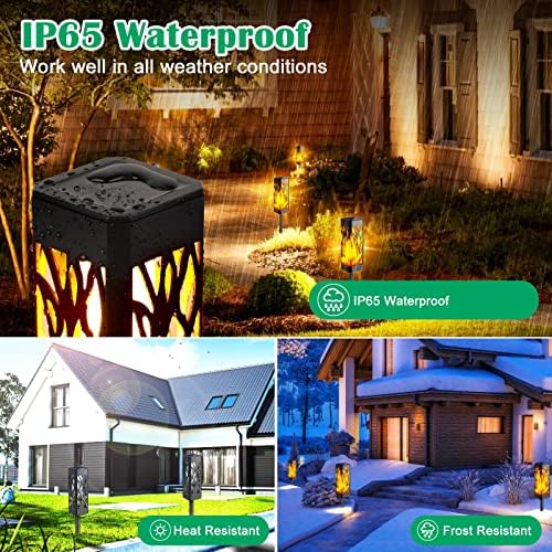 TomCare Solar Lights Outdoor Solar Garden Lights Landscape Lighting for Patio Yard Lawn - Image 4