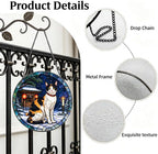 Stained Glass Window Hanging Japanese Bobtail Cat Suncatcher Gifts 9.8" - Image 3