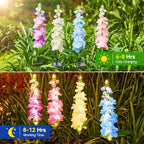 KOOPER Solar Delphinium Flower Lights Outdoor, 8 Pack, 72 LEDs, Waterproof - Image 5