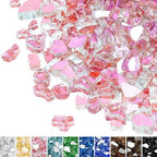 Mr. Fireglass 10 lbs High Luster Fire Glass, 1/4 Inch Reflective Rose Gold by Mr.+Fireglass