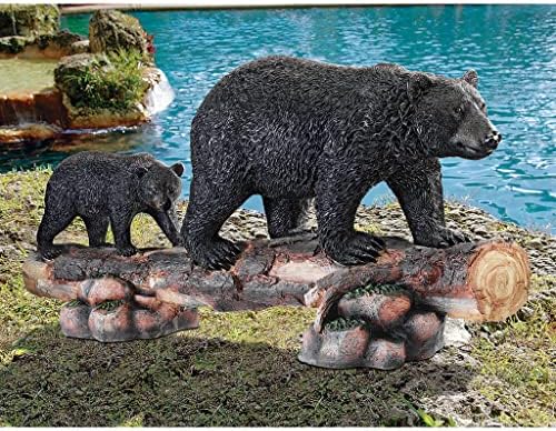 Mother Black Bear and Cub Grand Scale Animal Sculpture - Image 2