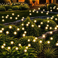 PEVOROS Solar Garden Lights, 8 Pack Warm White Firefly Lights Outdoor Decor by PEVOROS
