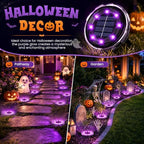 SOLPEX Halloween Solar Lights Outdoor, Halloween Decorations 10 Pack Purple - Image 2