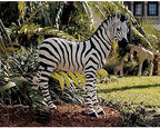 Design Toscano Zairen Zebra Outdoor Garden Animal Statue, 2 Feet, Resin, Full Color Finish by DesignToscano
