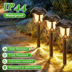 Tuanse 20 Pcs Solar Outdoor Garden Pathway LED Lights Bulk, Warm Light - Image 4