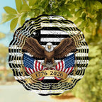 America 250th Anniversary Wind Spinner for Garden Yard 12In, Independence Day Bald Eagle 3D Stainless Steel Kinetic Hanging Wind Spinners Rustproof Outdoor Decor for Lawn Patio Home by Unknown