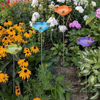 4 Pack Resin Flower Water Stations Cups Garden Stakes, Rainbow, Classic - Image 5