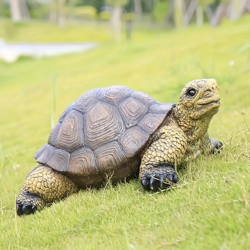 Garden Turtle Statue Decoration, Large Realistic Tortoise Figurine, Outdoor Lawn Ornament Garden Outdoor Courtyard, Lawn Landscape, Swimming Pool Decoration, Festival and Birthday Gifts - Image 4