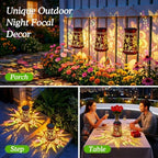 BUCASA 2 Pack Hummingbird Solar Lanterns Outdoor Solar Lights - Image 5