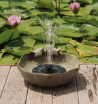10.1" Solar Powered Bubbler Fountain Bird Bath Bowl for Outdoors - Image 5