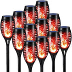 Toodour Solar Torch Flame Lights, 12 Pack Solar Halloween Lights Outdoor by Toodour