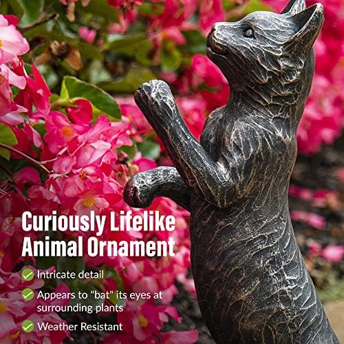 BRECK'S Standing Cat Statue Decorative Figurine Indoor Outdoor Home Decor Garden Yard Lawn Animal Sculpture Decorations - Image 3