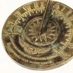 NauticalMart Colonial Sundial Solid Brass with Let Others Tell of Storms and Shower, I'll Only Mark Your Sunny Hours Sundial Outdoor Sundial Gift A Great Present for Friends, Couples, Parents - Image 4