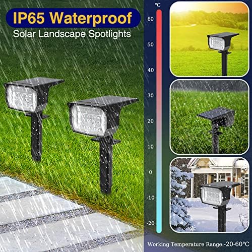 nipify Solar Spot Lights Outdoor Color Changing, Halloween RGB Spotlights - Image 6