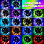 118Ft Solar String Lights Outdoor Waterproof Color Changing with Remote - Image 2