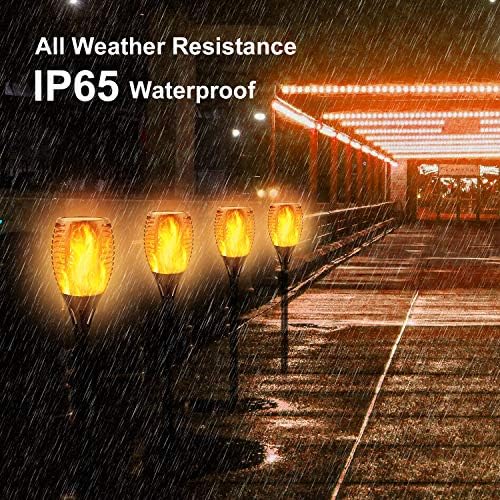 8Pack Flickering Solar Lights Outdoor Dancing Flame 3 Installation - Image 5