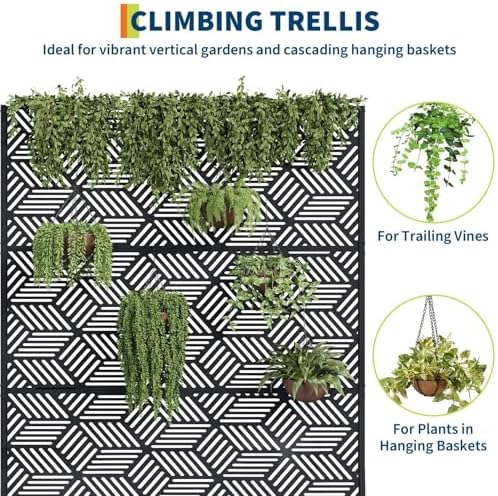 GarveeLife Metal Planter Box with Trellis 71"x47"x16", with Drainage Holes - Image 3