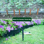 30Pcs 10Inch Black Metal Landscape Edging Stakes, No Installation for Corrugated Garden Landscape Edging/Terrace Board/Grass Barrier/Bender Board/Garden Liner/Tent pegs/Dog Stakes - Image 6