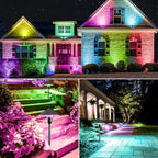 ZUCKEO RGB Color Changing Landscape Lights Low Voltage Pathway Lights 12V 24V Multi-Color LED Landscape Light Kit Waterproof for Yard Garden Path Christmas Decoration(12Pack) - Image 6