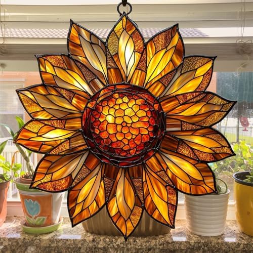 Sunflower Acrylic Suncatcher - Image 4