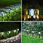 GIGALUMI Solar Lights Outdoor Waterproof Pathway Lights, 16 Pack Cold White - Image 3