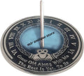 10" Brass Sundial Clock – Grow Old with Me Garden Timepiece – Antique Finish with Roman Numerals – Elegant Outdoor Decor for Garden, Patio & Yard by Unknown