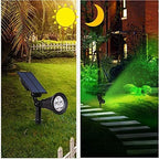 Solar Landscape Lights, 4 LED Solar Spotlights 2 in 1 Waterproof Security Light Solar Lights Outdoor for Tree,Patio,Yard (White) - Image 7