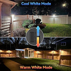 Bridika Solar Fence Lights Warm White & White, Solar Outdoor Wall Lights, Fence Solar Lights Outdoor Waterproof for Step, Backyard, Fence, Wall, Patio, Deck Railing, Stair (8 Pack) - Image 2