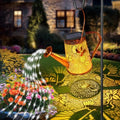 Solar Watering Can Lights, Hummingbird Gifts for Women Mom Grandma Birthday, Waterproof Outdoor Garden Decor Large Hanging Solar Lanterns Garden Lights for Patio Porch Yard Flowerbed Pathway by YJFWAL