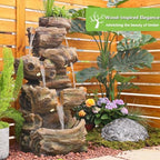Sunlinua 40 H Large Outdoor Water Fountain with 5 Tiers - Image 5