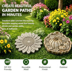 Hummingbird Garden Art Stepping Stone Mold, Reusable Sunflower Stepping Stone Molds, 3D Large Animal-Themed Garden Art Paver Molds, Heavy Duty Silicone Flower Cement Tool, for Concrete Walkway (D) - Image 2